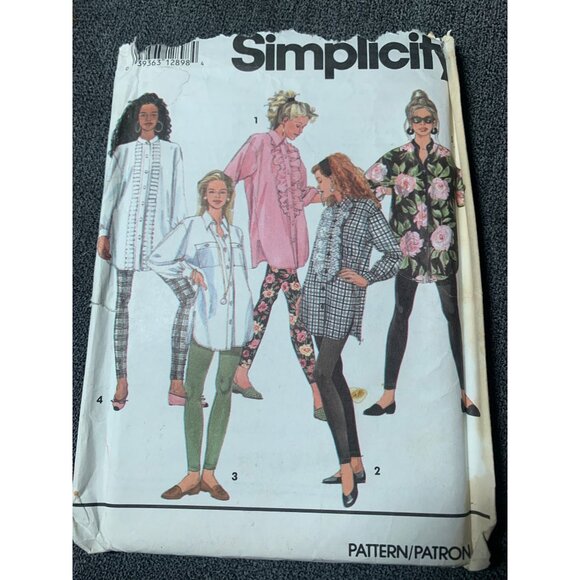 Simplicity Misses Shirt Leggings Pant Sewing Pattern sz 12-18 7968 - uncut - Picture 3 of 3